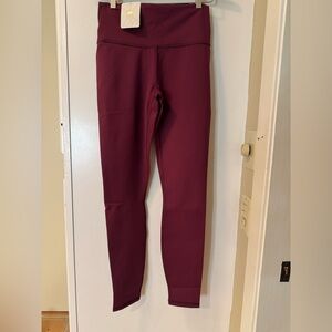 Fabletics Red Leggings High Waist Full Length